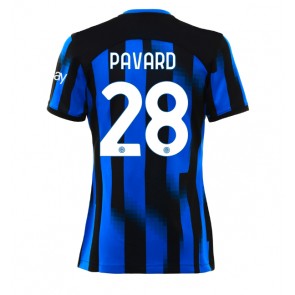 Lacne Ženy Futbalové dres Inter Milan Benjamin Pavard #28 2023-24 Krátky Rukáv - Domáci